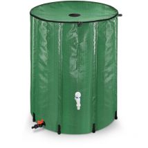 Tanque de Agua de Lluvia Plegable de 500 L,Barril Plegable para Agua de Lluvia, Contenedor Agua, Sistema Recogida Agua Portátil con Tapón Filtro