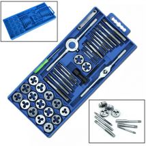 Taraud set 40 pcs jeu de tarauds M3-M12 - Aufun