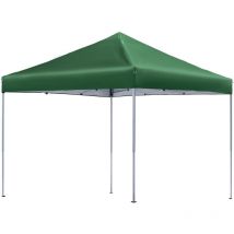 AUFUN Tonnelle de Jardin Pliable, Résistant Au Froid, Pavillon avec sac de Transport, Imperméable, Protégé Contre les UV, 3x3m, Vert