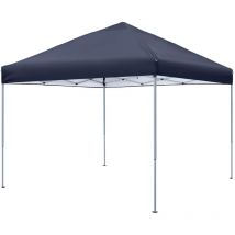 Tonnelle de Jardin Pliable, Résistant Au Froid, Pavillon avec sac de Transport, Imperméable, Protégé Contre les uv, 3x3m, Anthracite - Aufun