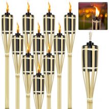 Torche de Jardin en Bambou - Aufun