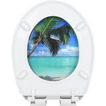 Aufun - Siège de toilette pour adultes avec frein de chute et fermeture en douceur, fixation facile, charnières robustes et finition haut de gamme