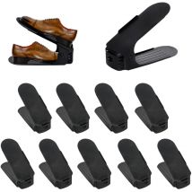 Zapatos Organizador de Calzado Que Ahorra Espacio de Almacenamiento Zapatos con Ranuras Soportes Zapatero Simple 3 Soporte de Calzado de Altura