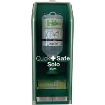Plum - Augenspülstation QuickSafe Solo 0,5 l + Pflasterrefill B140 mm Haltbarkeit 3 Jahre(ungeöffnete Flasche)