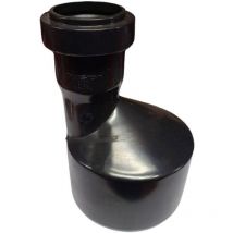 Aumento eccentrico maschio femmina ad innesto in pvc con guarnizione serie phono black ø40 f/100 m nicoll