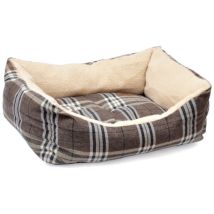 Aumüller - Plüschsofa Schottland Braun, 110 Cm - Kuscheliges Hundesofa