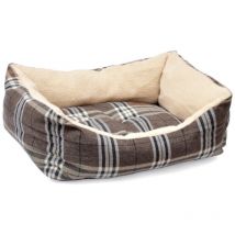 Aumüller - Plüschsofa Schottland Braun, 70 Cm - Kuscheliges Hundesofa