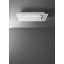 Falmec Decken-Dunstabzugshaube Aura 120 Weiß Glas 1200mm mit Randabsaugung und 5 Jahre Garantie - Touchbedienung, LED-Beleuchtung, Carbon.Zeo-Filter,