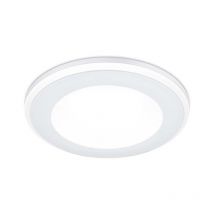 Aura Faretto Da Incasso Plastica Bianca Satinata Tripla Accensione Indipendente d. 8,2Cm