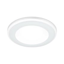 Frankystar - Aura Spot Encastrable en Plastique Blanc Satiné avec Triple Allumage Indépendant d. 8,2Cm