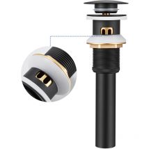 Auralum Max - Ablaufgarnitur Waschbecken mit Überlauf - Universal 1 1/4 Zoll Pop-up-Ablaufventil, Waschbeckenstöpsel für Waschtisch, verlängerte