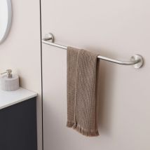 Auralum Max - Toallero de Acero Inoxidable Toallero de baño Toallero de baño 60 cm Toallero de Ducha Montaje en Pared Acabado, Cepillado