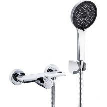 Wasserfall Badewanne Duschset mit 5 Funktionen Handbrause, Chrome Badewannenarmatur, Duschsystem Duschset für Badewanne und Badezimmer - Auralum Max