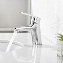 Auralum - Mezclador Grifo de Lavabo Baño, Monomando para Lavabo Baño, Grifo Lavabo/Grifo de Cocina con Aireador desmontable, Ahorro del Agua, cromo