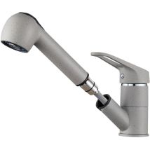 Auralum Rubinetto Cucina Estraibile Ottone, Estraibile Rubinetto Da Cucina Con Doccetta 70cm, Girevole A 360 Miscelatore Monocomando Per Lavello, 