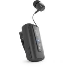 Auricolare Wireless In Ear Con Filo Avvolgibile e Tecnologia Multipoint, Colore Nero