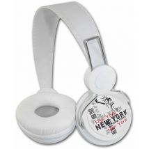Auriculares de Diadema caq ny Inovalley Blanco)