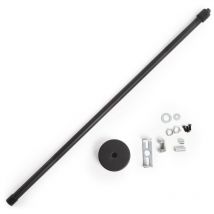 Ausausbehrbare Suspendierung Pole Spur Tracklights 50 100Cm - Schwarz