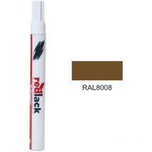Redlack - Ausbesserungslack Olivbraun ral 8008 Seidenmatt Mehrflächen