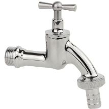 Kirchhoff ms Auslaufventil Knebelgriff, Chrom, 1/2AG x 3/4AG x 1/2T