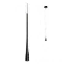 Redo LED-Pendellampe ito 7W 3000K 18° 60cm Schwarz 01-1758