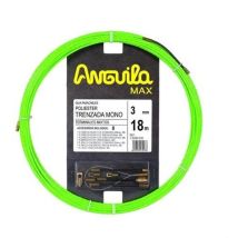 Anguila - Austauschbare monogeflochtene Enden 18m max Durchmesser 3mm fluorgrün