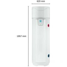 Warmwasserwärmepumpe Explorer Evo 2 Speicher 1 Wärmetauscher 270 l - Austria Email