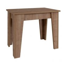 IPERBRIKO – Ausziehbare Konsole Eiche 50x90 cm – 5 Verlängerungen – 304 cm maximal – Veredeltes Holz – Farbe Eiche