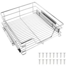 Ausziehbare Teleskop Schublade Küchenschublade Korbauszug Schrankauszug 46×14×44cm[46cm]
