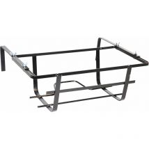 Ausziehbarer eisernen Backsteinbalkon für Terrassen und Tulpenwände - Lunghezza 50 cm