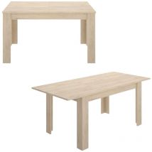 Ausziehbarer Tisch Midland, Ausziehbarer Esstisch, Ausziehbarer Esstisch mit Verlängerung, cm 140/190x90h78, Eiche