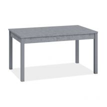 Ausziehbarer Esstisch in Zementgrau aus Melaminholz cm 80x120 - 160