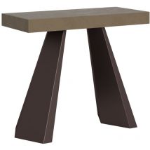 Ausziehbarer Konsolentisch 90x40/196 cm Diamante Small taubengrau