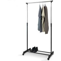 Ausziehbarer Teleskop-Garderobenständer Mit Rollen, 80 X 42 X 155 Cm, 69064