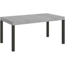 Ausziehbarer Tisch 90 x 130/234 cm, Gestell Everyday Premium Cement Anthrazit