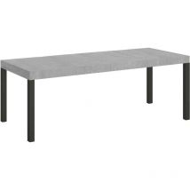 Ausziehbarer Tisch 90 x 160/264 cm, Gestell Everyday Premium Cement Anthrazit