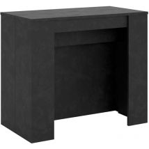 Ausziehbare Konsole 90x48/296 cm Venus Spatel Anthrazit