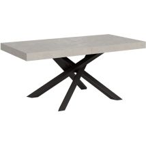 Ausziehtisch 200/460x90 cm Volantis Kaschmir Beine anthrazit