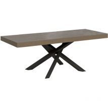 Ausziehtisch 160/420x90 cm Volantis Premium taubengrau anthrazit Beine