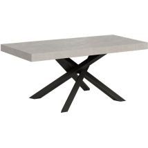 Ausziehtisch 120/224x90 cm Volantis Premium Kaschmir Beine anthrazit