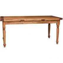 Biscottini - Massivholztisch 180x90 cm Esszimmer- und Küchentisch Ausziehbarer Tisch Rechteckiger Couchtisch Artisan Made in Italy
