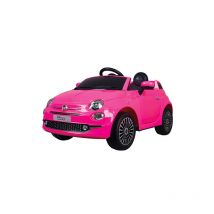 Auto elettrica per bambine Fiat 500 rosa con