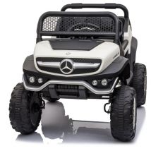 Tecnobike Shop - Auto Elettrica per Bambini Mercedes Unimog 12V 2 Posti Monitor Touchscreen Mp4-Bianco