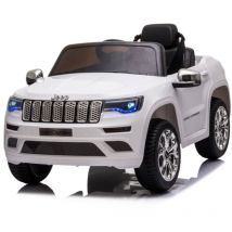 Auto Macchina Elettrica per Bambini jeep grand cherokee 12V-Bianco
