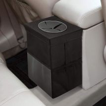Auto-mülleimer Mit Deckel – Hängender Müllbeutel Mit Aufbewahrungstaschen, Faltbar Und Tragbar, Wasserdicht, Großes Fassungsvermögen Von 10 Litern