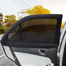 KZQ - Auto-Sonnenschutz, Auto-Sonnenschutz, Fenstersocke, 2er-Set Autofenster-Sonnenschutz, kompatibel mit den meisten Fahrzeugen, einfache