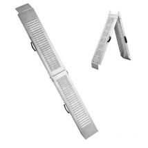 250 kg rutschfeste Stahl-Laderampe f r Motorradroller mit Griffen. 170x22,5x4,5 cm