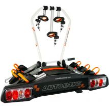 Portabiciclette Challenger in alluminio rinforzato con gancio di traino per 3 biciclette