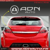 Autocollant RUN09A Logo horizontal Argent 11.5cm