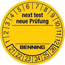 Prüfplaketten D.30mm Rl 300st. Benning